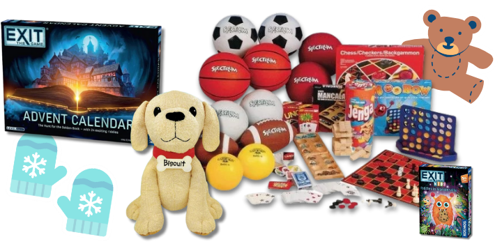 Collage of plushes and activities found in the Activities category. Click to shop now.