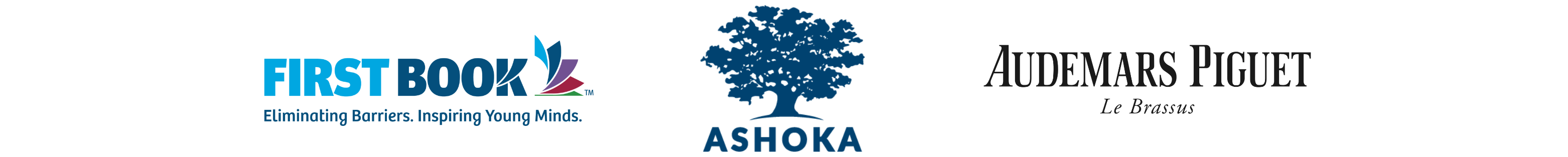 Logos: First Book and Ashoka